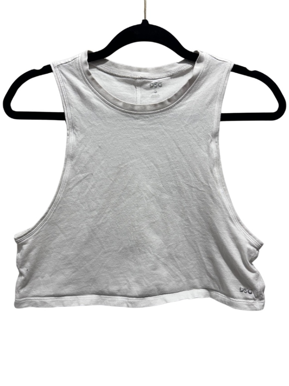 DSG white woman workout tank